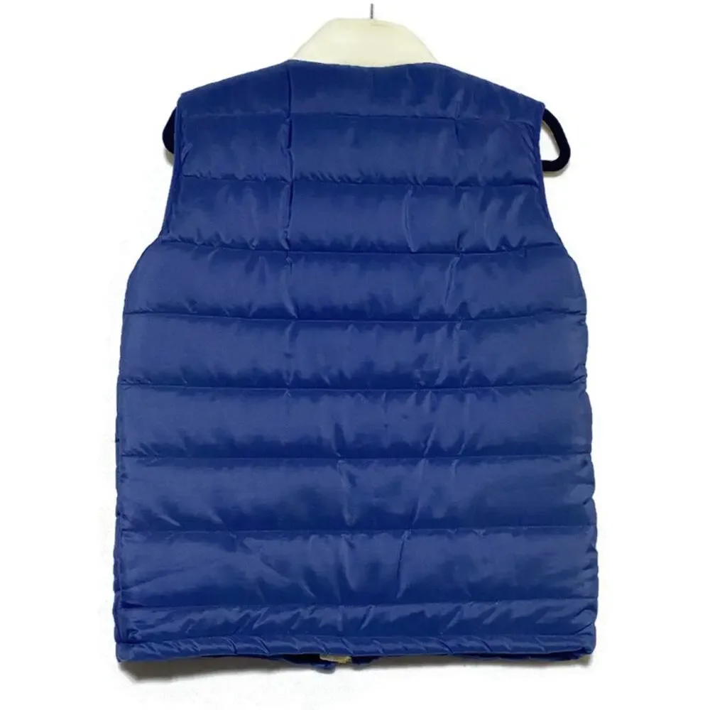 Weatherproof Original Quilted Vest Teen Girls Large Blue Green White NWT